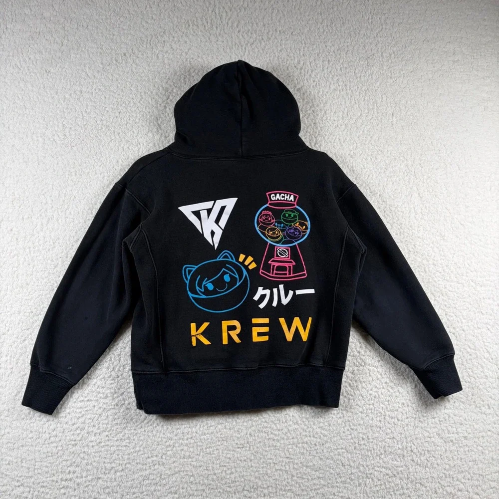 KREW ItsFunneh Official Hoodie Black Youth L Gacha Series 1 Gumball Machine